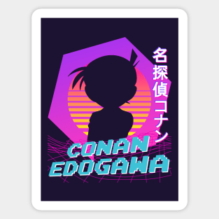 Conan Edogawa - Vaporwave Sticker